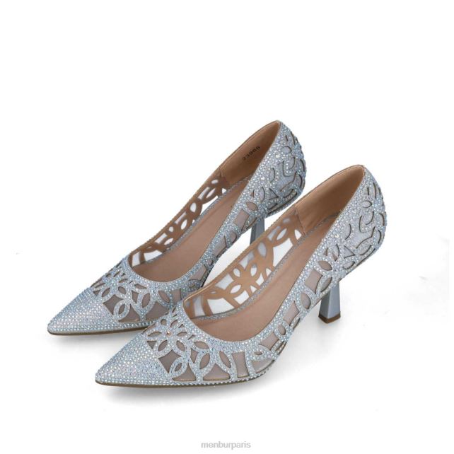 Menbur femmes canopus DVZ865560 talons moyens et bas argent