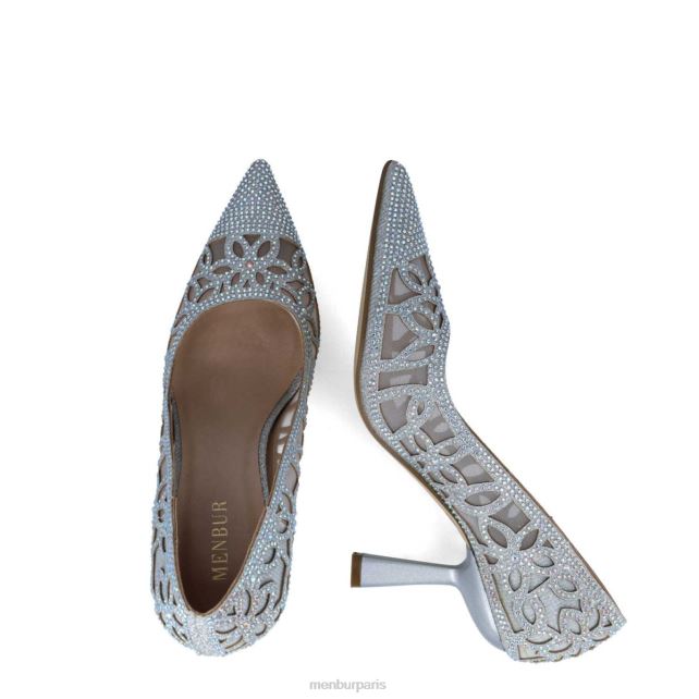 Menbur femmes canopus DVZ865560 talons moyens et bas argent