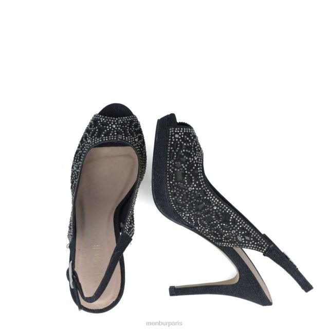 Menbur femmes canopus DVZ865572 talons moyens et bas noir
