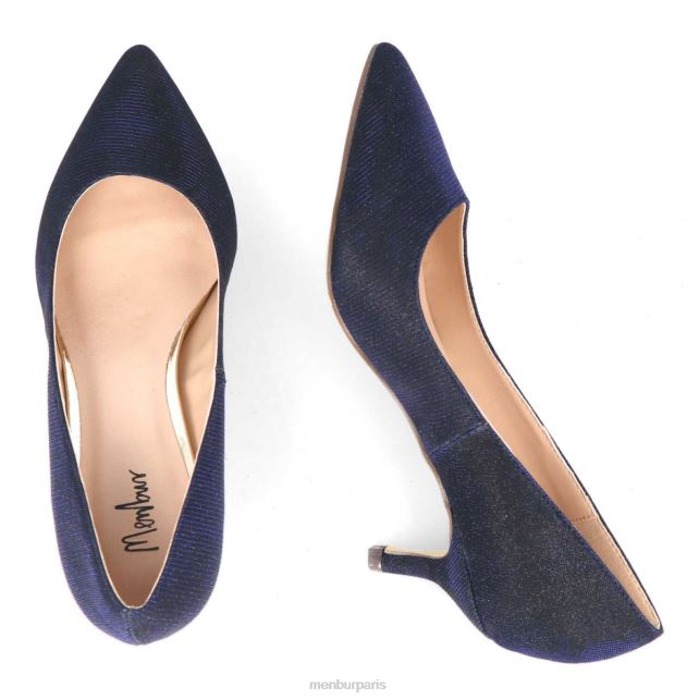 Menbur femmes carapelle DVZ861841 talons moyens et bas bleu foncé