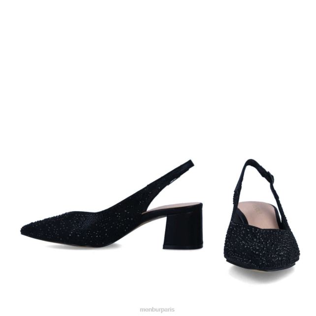 Menbur femmes cefali DVZ861747 talons moyens et bas noir