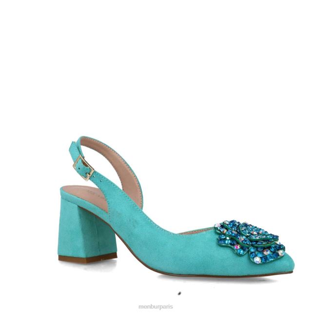 Menbur femmes chiots DVZ865541 talons moyens et bas bleu moyen