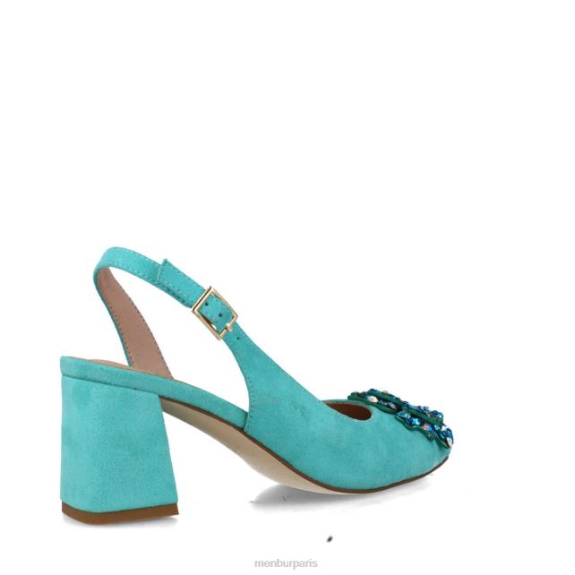 Menbur femmes chiots DVZ865541 talons moyens et bas bleu moyen