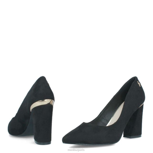 Menbur femmes confiner DVZ861740 talons moyens et bas noir