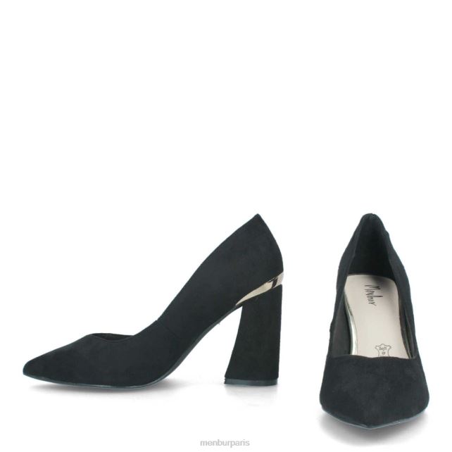 Menbur femmes confiner DVZ861740 talons moyens et bas noir