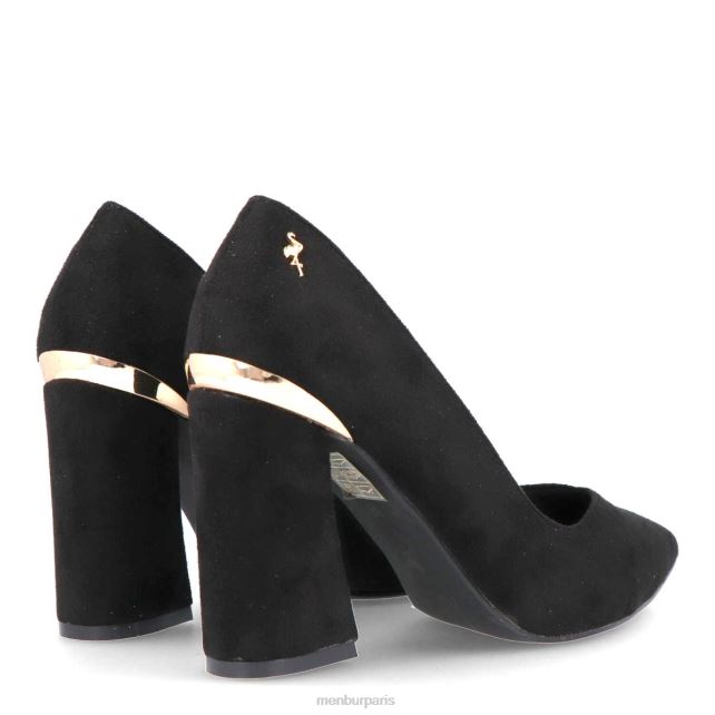 Menbur femmes confiner DVZ861740 talons moyens et bas noir