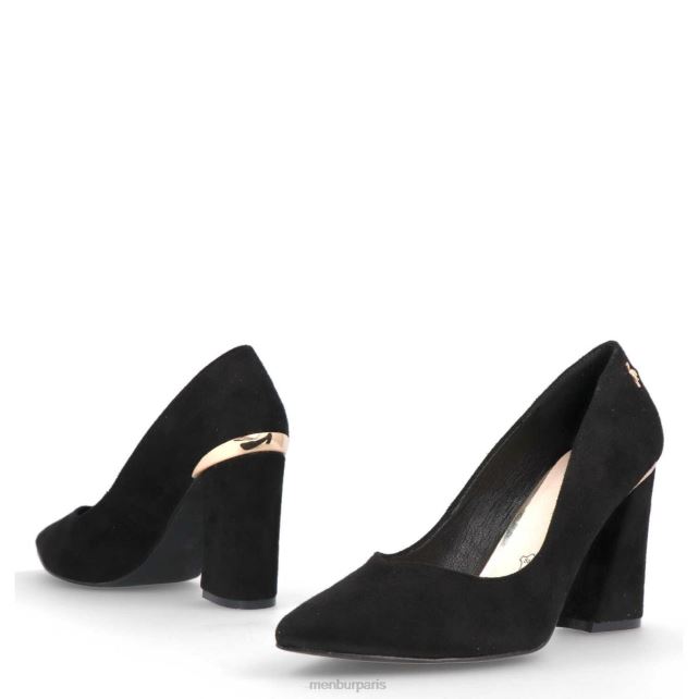 Menbur femmes confiner DVZ861740 talons moyens et bas noir