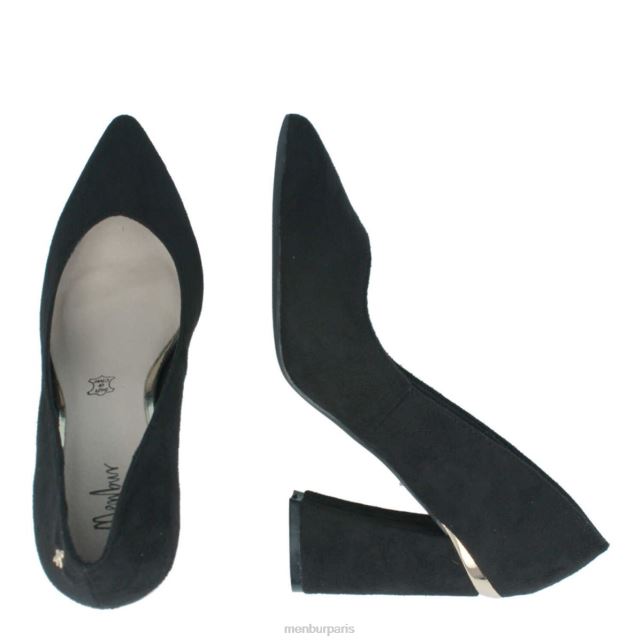 Menbur femmes confiner DVZ861740 talons moyens et bas noir