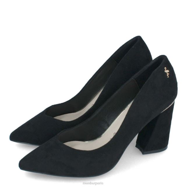 Menbur femmes confiner DVZ861740 talons moyens et bas noir
