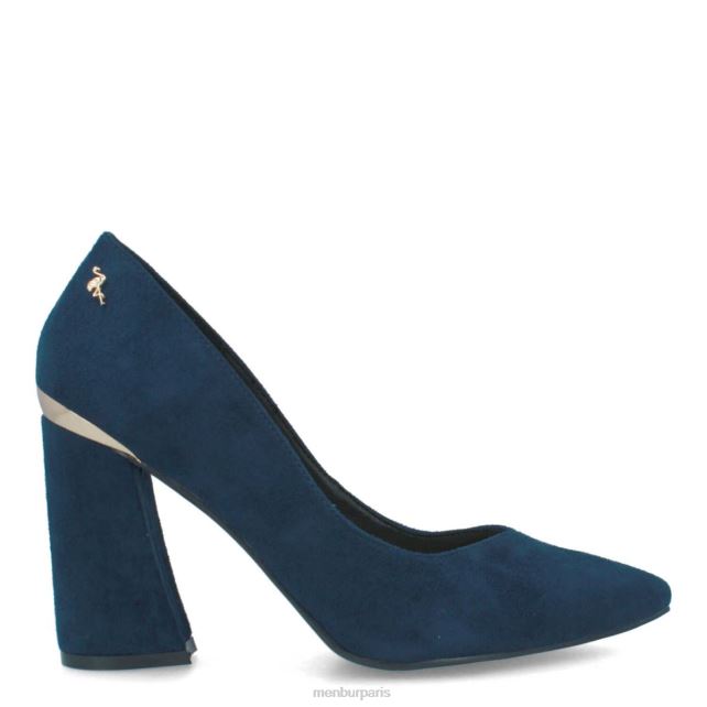 Menbur femmes confiner DVZ865896 talons moyens et bas bleu foncé