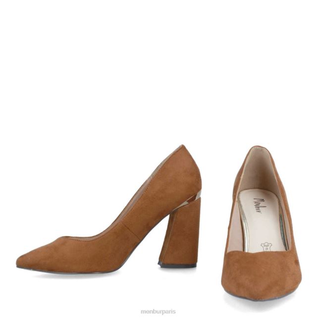 Menbur femmes confiner DVZ865898 talons moyens et bas brun
