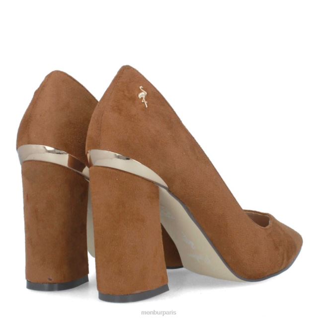 Menbur femmes confiner DVZ865898 talons moyens et bas brun