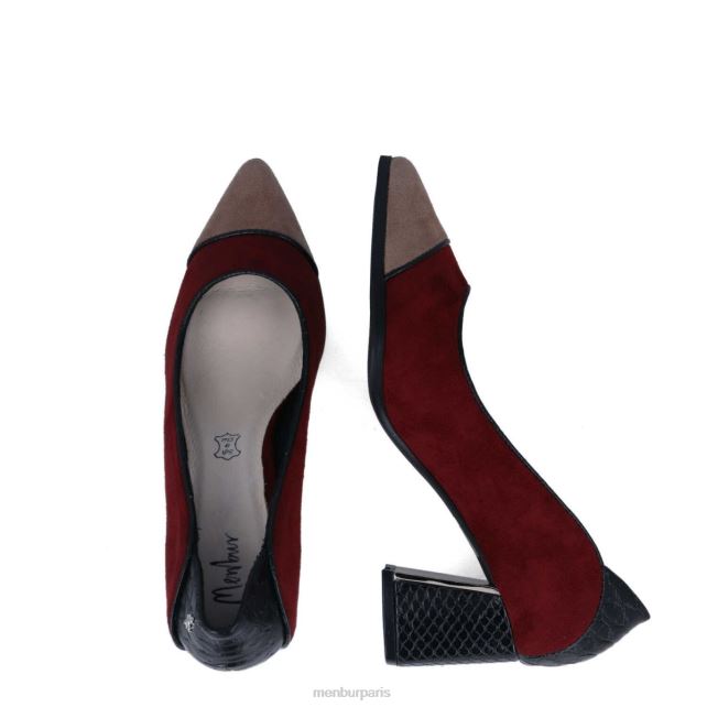 Menbur femmes corisie DVZ865885 talons moyens et bas rouge