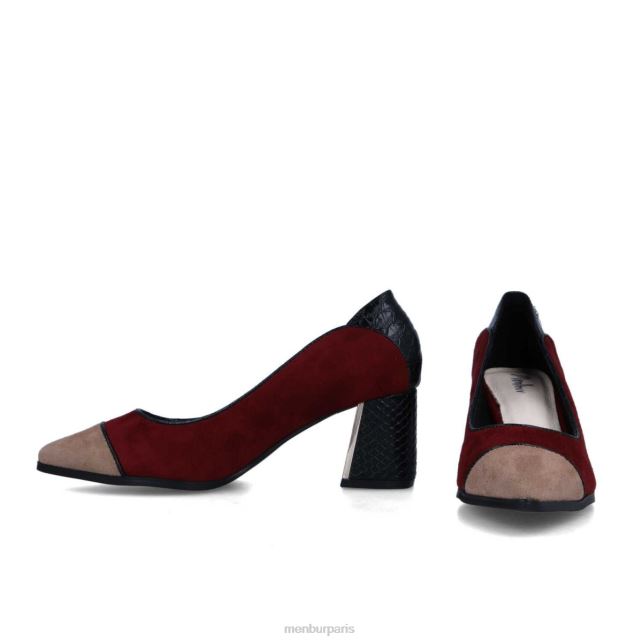 Menbur femmes corisie DVZ865885 talons moyens et bas rouge