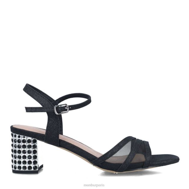 Menbur femmes cornaline DVZ865664 talons moyens et bas noir