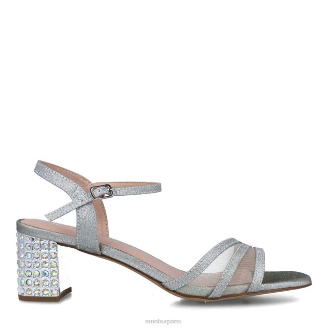 Menbur femmes cornaline DVZ865665 talons moyens et bas argent