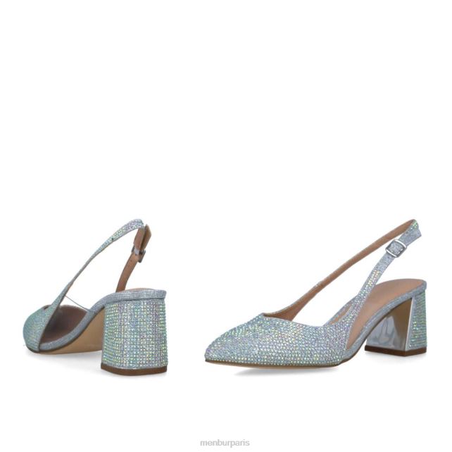 Menbur femmes corvus DVZ861589 talons moyens et bas argent