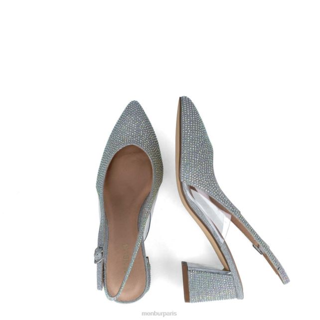 Menbur femmes corvus DVZ861589 talons moyens et bas argent