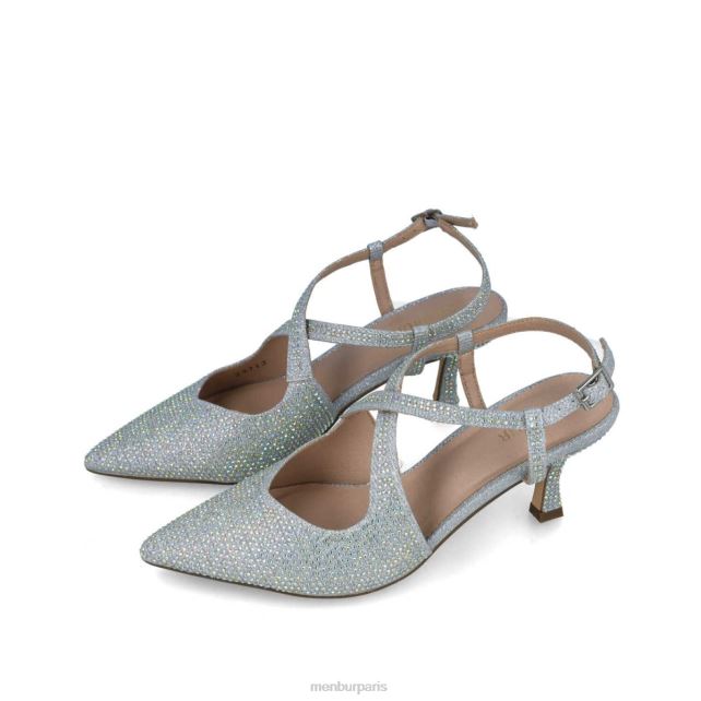 Menbur femmes corvus DVZ865575 talons moyens et bas argent