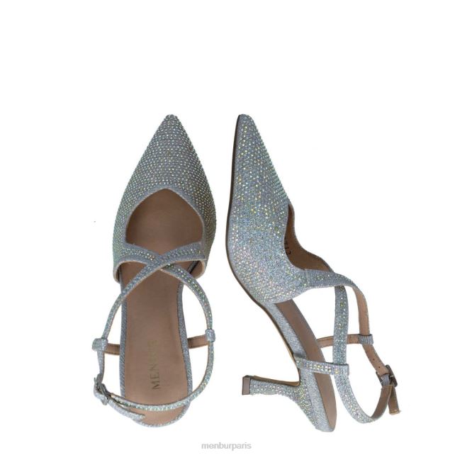 Menbur femmes corvus DVZ865575 talons moyens et bas argent