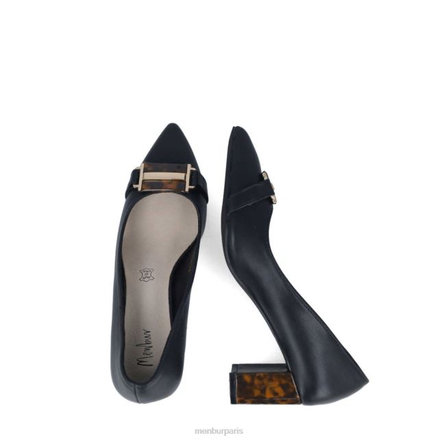 Menbur femmes démantoïde DVZ861631 talons moyens et bas noir