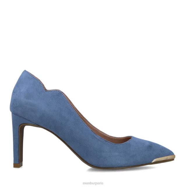 Menbur femmes escolecite DVZ865599 talons moyens et bas bleu clair