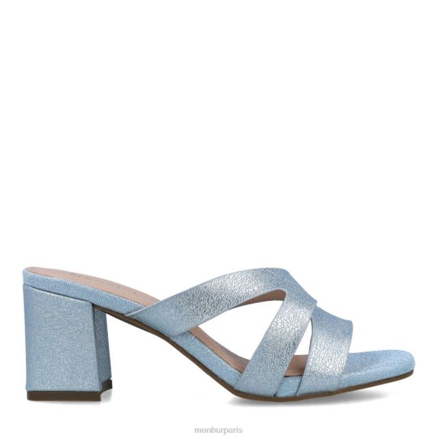Menbur femmes estilbo DVZ861688 talons moyens et bas bleu clair