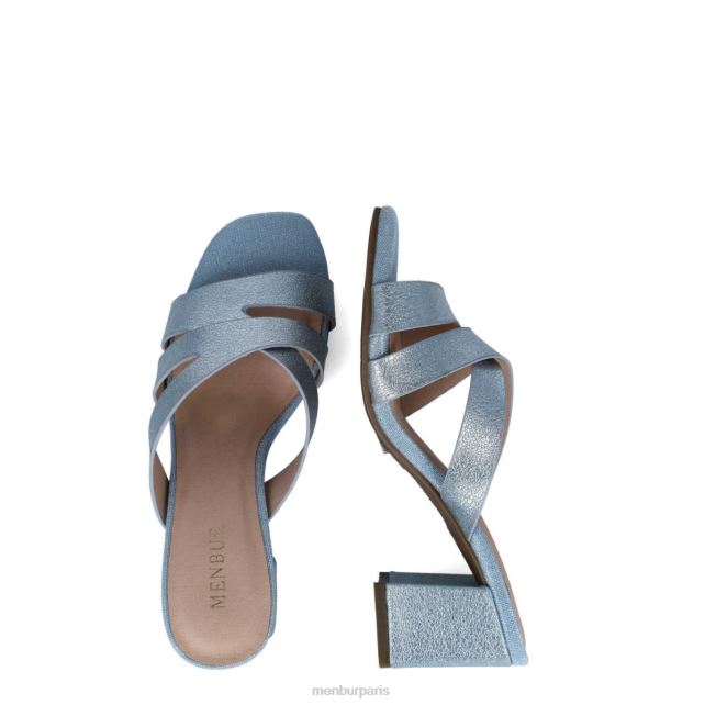 Menbur femmes estilbo DVZ861688 talons moyens et bas bleu clair