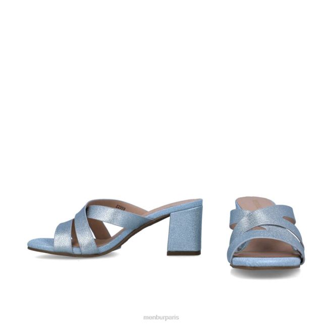 Menbur femmes estilbo DVZ861688 talons moyens et bas bleu clair