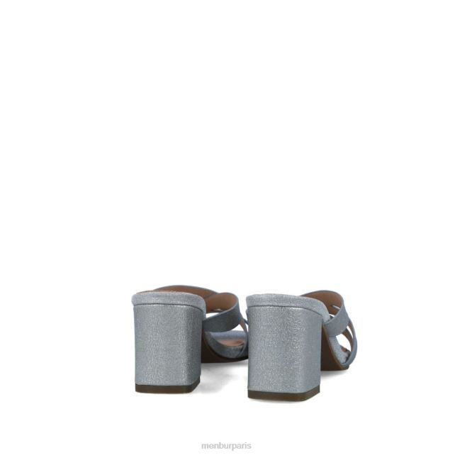 Menbur femmes estilbo DVZ865781 talons moyens et bas argent