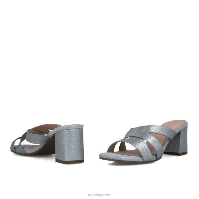 Menbur femmes estilbo DVZ865781 talons moyens et bas argent