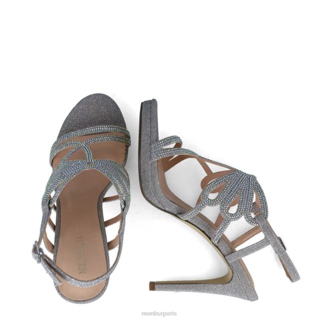 Menbur femmes euporie DVZ861683 talons moyens et bas argent