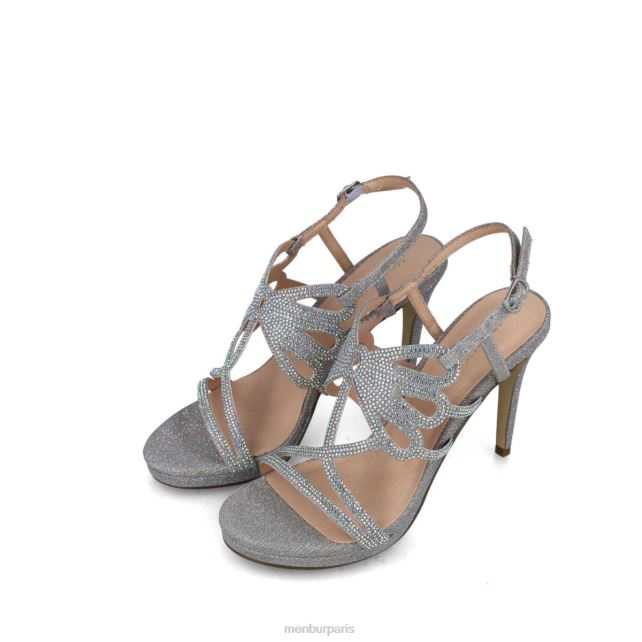 Menbur femmes euporie DVZ861683 talons moyens et bas argent
