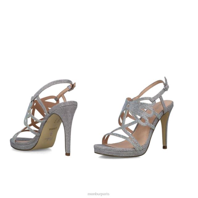 Menbur femmes euporie DVZ861683 talons moyens et bas argent