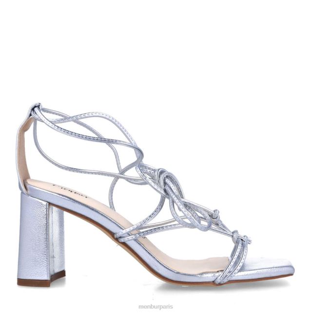 Menbur femmes eutimie DVZ865763 talons moyens et bas argent