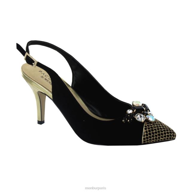 Menbur femmes faucène DVZ861771 talons moyens et bas noir