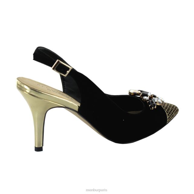 Menbur femmes faucène DVZ861771 talons moyens et bas noir