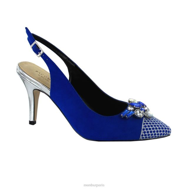 Menbur femmes faucène DVZ865972 talons moyens et bas bleu moyen