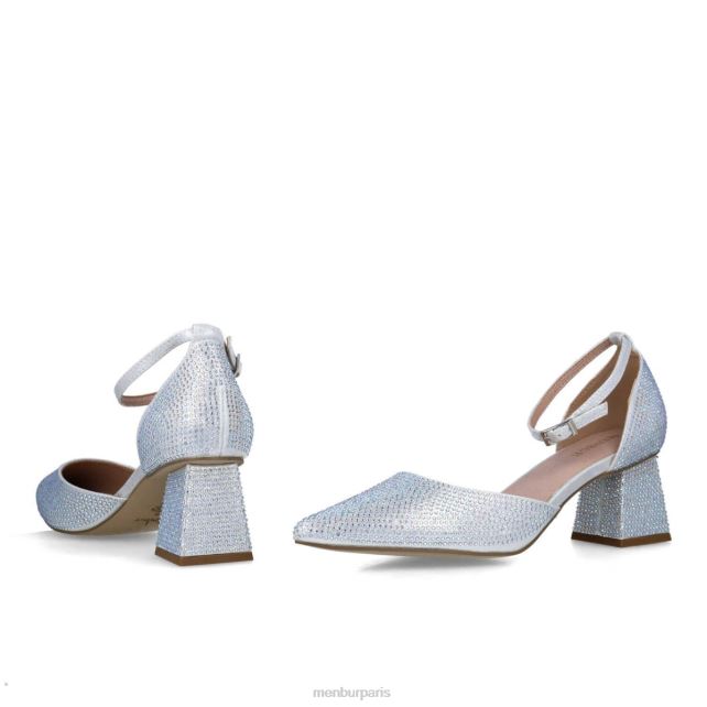 Menbur femmes fluorite DVZ865694 talons moyens et bas argent