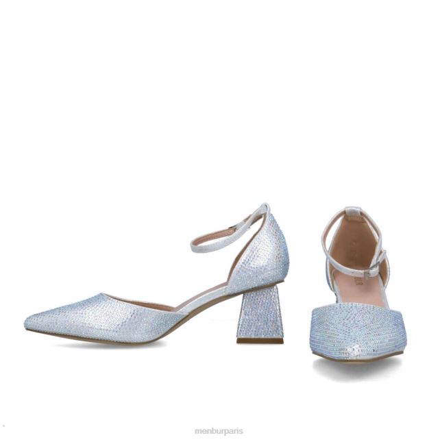 Menbur femmes fluorite DVZ865694 talons moyens et bas argent