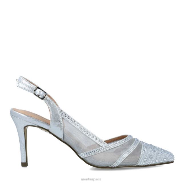 Menbur femmes glauco DVZ865812 talons moyens et bas argent