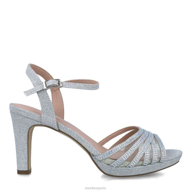 Menbur femmes goshenita DVZ865644 talons moyens et bas argent