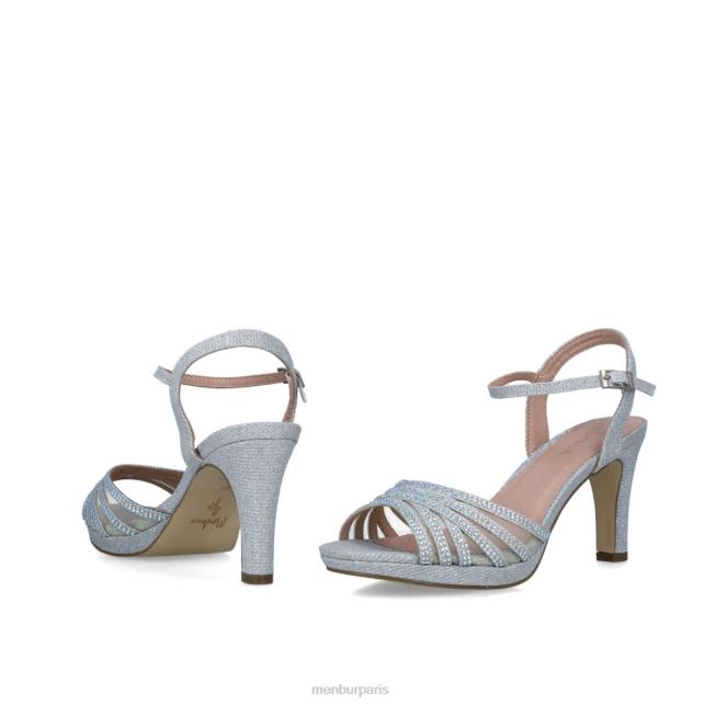 Menbur femmes goshenita DVZ865644 talons moyens et bas argent