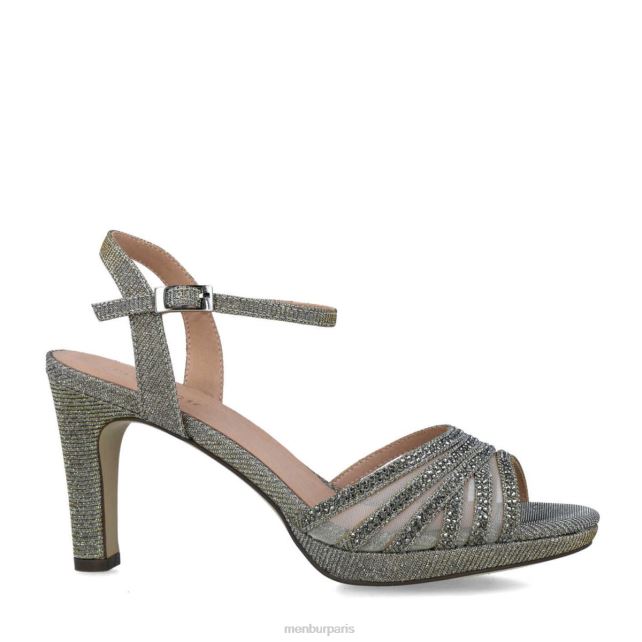 Menbur femmes goshenita DVZ865646 talons moyens et bas gris