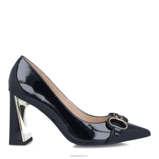 Menbur femmes granité DVZ865591 talons moyens et bas noir