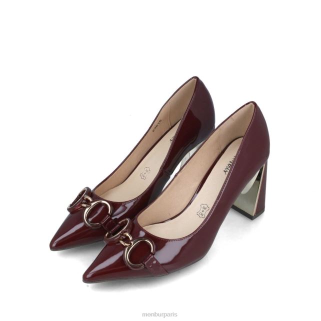 Menbur femmes granité DVZ865593 talons moyens et bas rouge