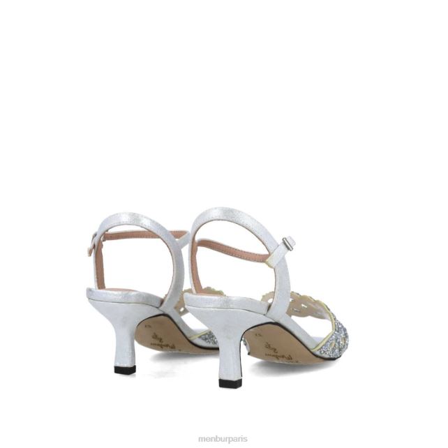 Menbur femmes grosularia DVZ865608 talons moyens et bas argent