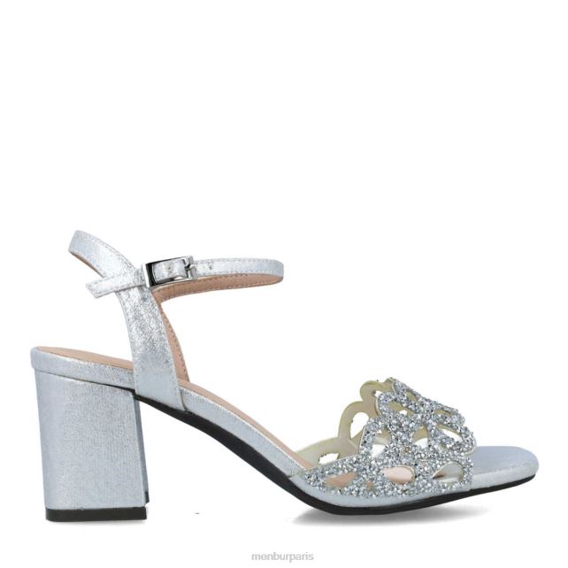 Menbur femmes grosularia DVZ865654 talons moyens et bas argent