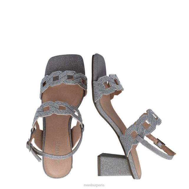 Menbur femmes héosforo DVZ861697 talons moyens et bas argent