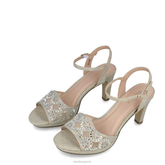 Menbur femmes hambergita DVZ861624 talons moyens et bas or